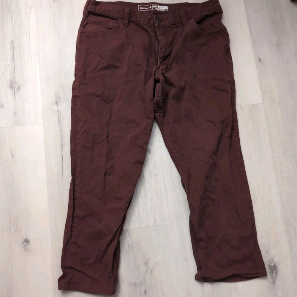 Carhartt Rugged Flex Relaxed Fit Pants Mens 38 Stretch Canvas Workwear Pants